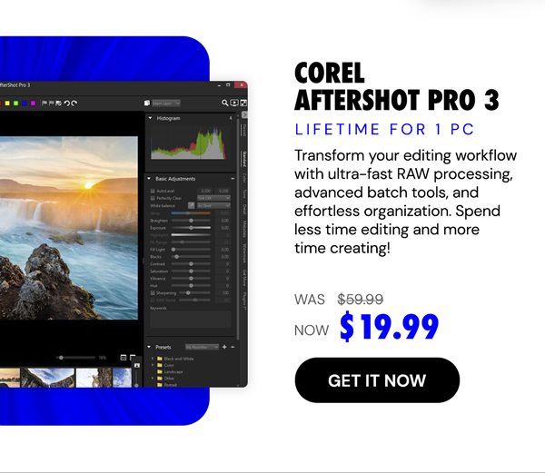 Corel AfterShot Pro 3: CD Key [Lifetime for 1 PC]