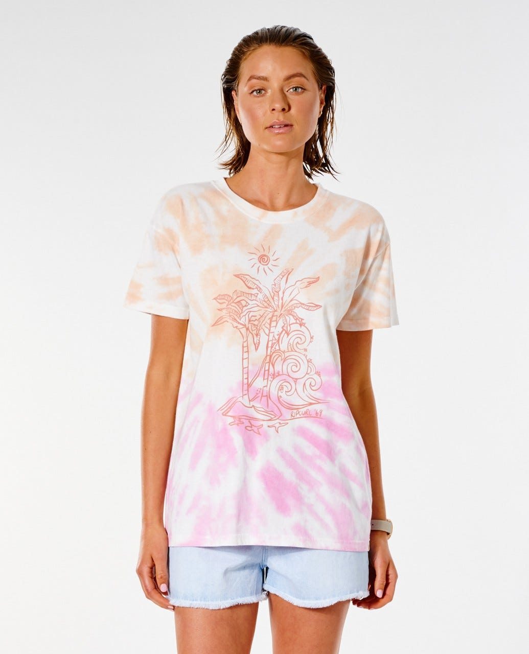 Image of Rip Curl Womens Shirt Tropical Paradise Oversized Tee