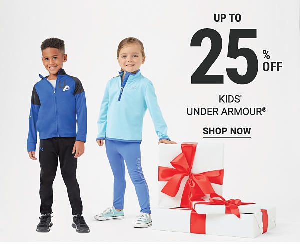 Up to 25% off kids' Under Armour®. Shop Now.