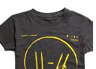 Girls Floral Double Line Logo Tee