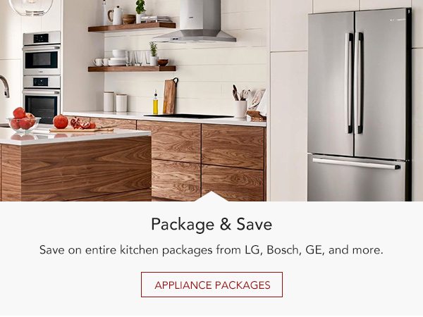 Package and save on appliances