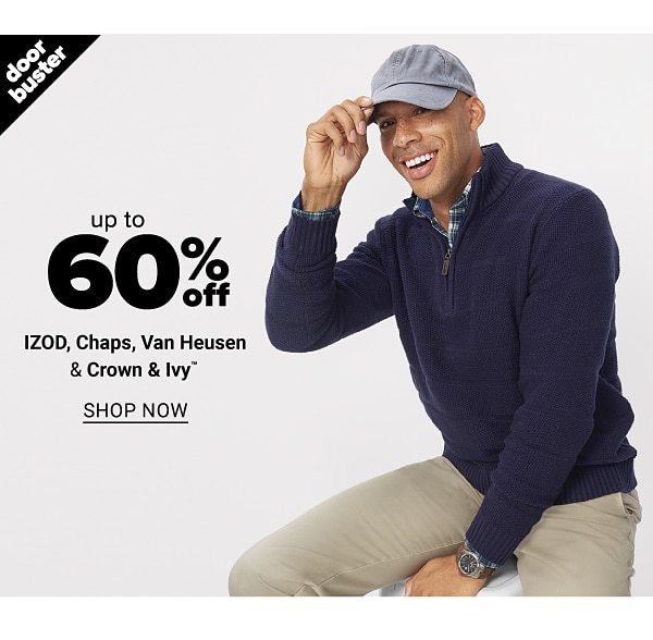 Up to 60% off IZOD, Chaps, Van Heusen & Crown & Ivy - Shop Now