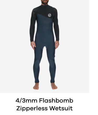 Rip Curl Flashbomb 4/3mm Zipperless Wetsuit