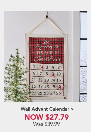 Wall Advent CalendarNow $27.79 Was $39.99