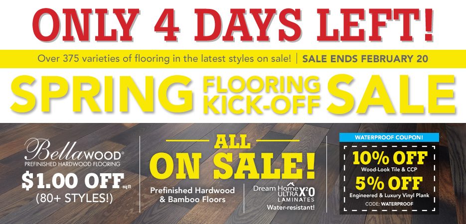 Spring Flooring Kick-Off SALE!