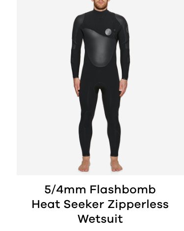 Rip Curl 5/4mm Flashbomb Heat Seeker Zipperless Wetsuit