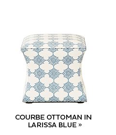 Courbe Ottoman in Larissa Blue