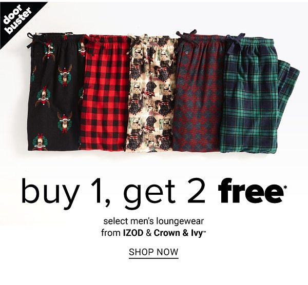 Buy 1, Get 2 Free Loungewear from IZOD & Crown & Ivy - shop Now