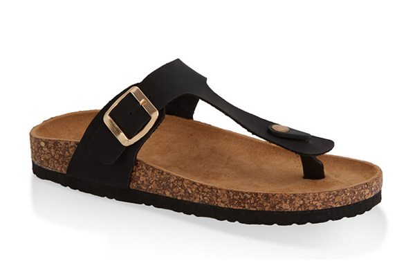 Thong Footbed Slide Sandals