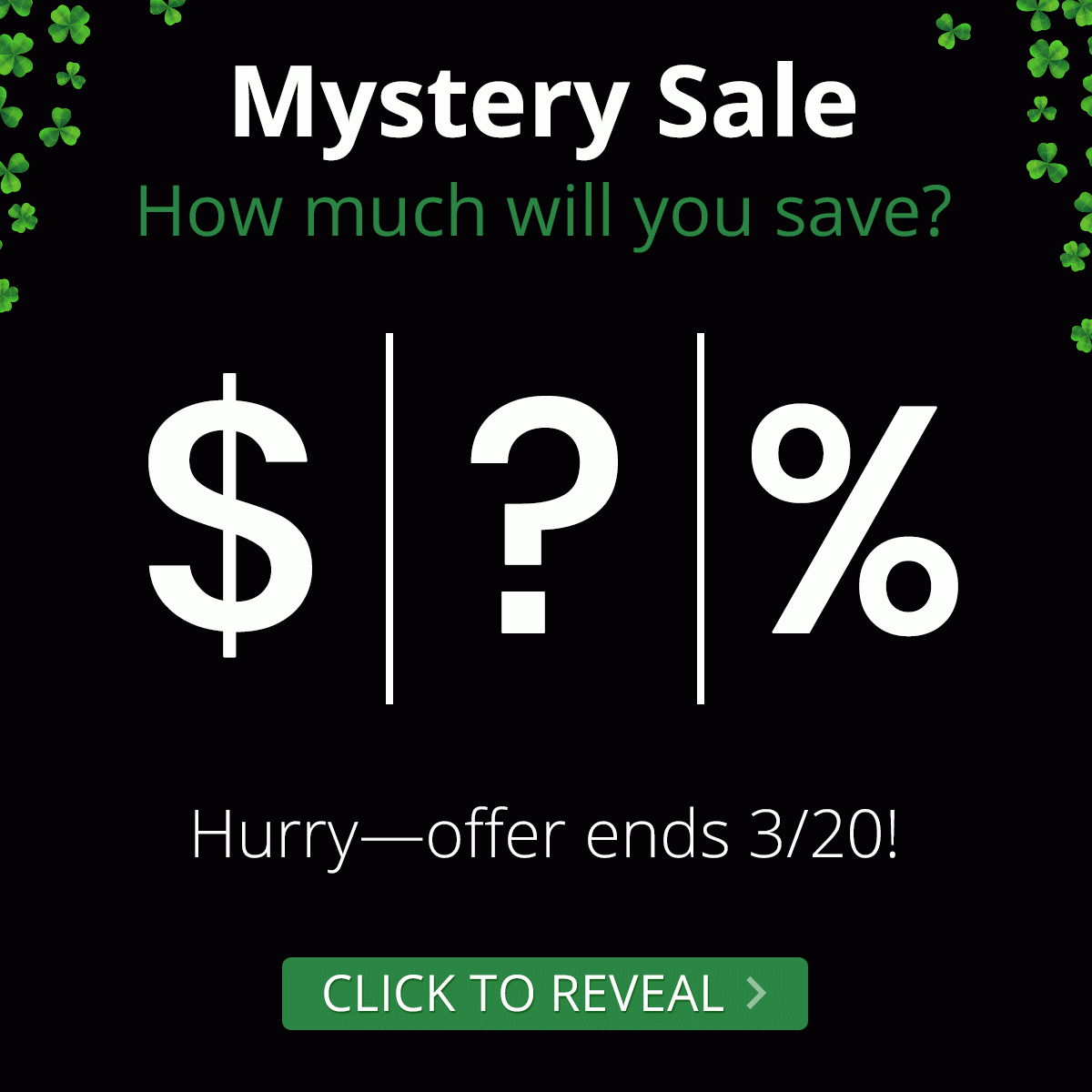 Mystery Sale - How much will you save?