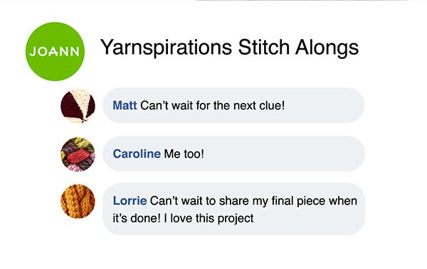 Image of Yarnspirations Stitch Alongs.