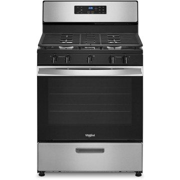 Whirlpool 5.1 cu ft Gas Range - Stainless Steel