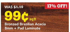 Bronzed Brazilian Acacia