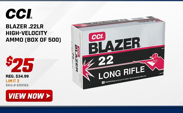 CCI Blazer .22LR High-Velocity Ammo (Box of 500)