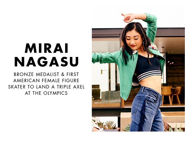 Mirai Nagasu Bronze Medalist & First American Female Figure Skater to Land a Triple Axel at the Olympics