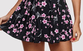 Spaghetti Strap Printed Padded Top and Shorts