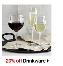 20% off Drinkware