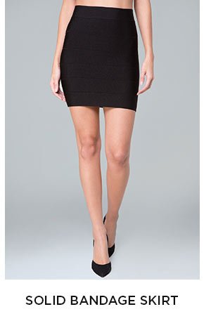 Solid Bandage Skirt