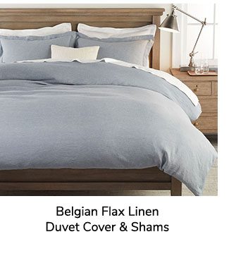 Belgian Flax Linen Duvet Cover & Shams