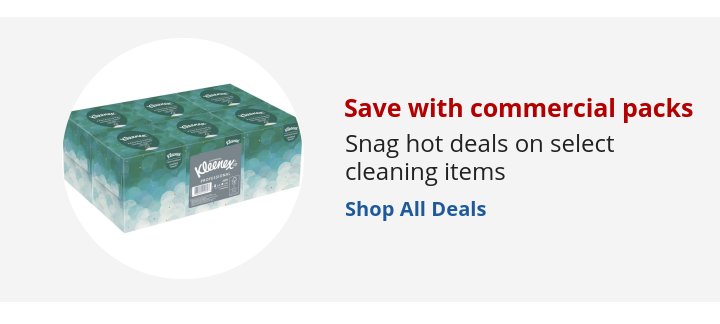 Recommended Offer: Save with commercial packs Snag hot deals on select cleaning items