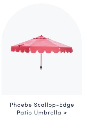 Phoebe Scallop Edge Patio Umbrella