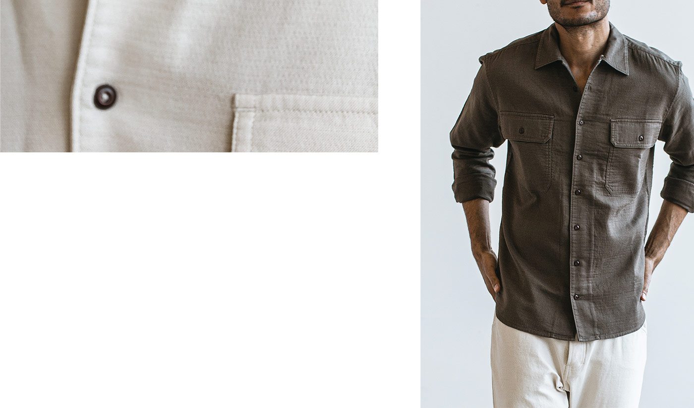 The Corso in Walnut Double Cloth