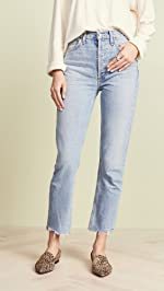 AGOLDE - Riley High Rise Straight Crop Jeans