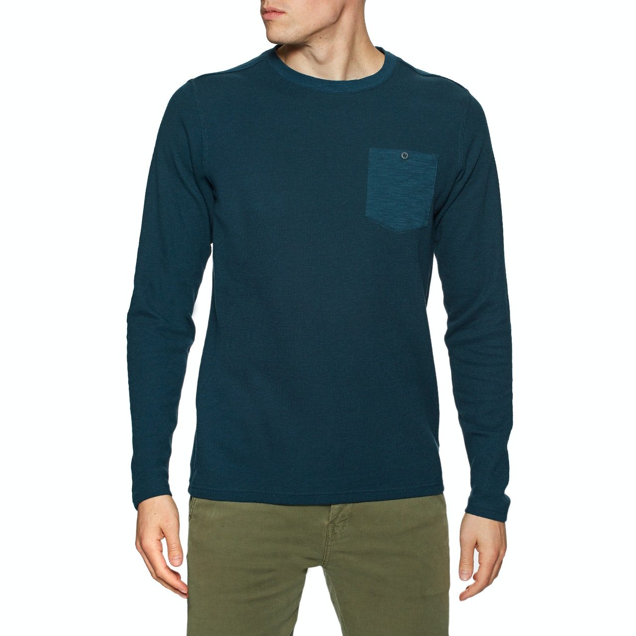Hurley Felton Thermal Long Sleeve Mens Sweater - Armory Navy