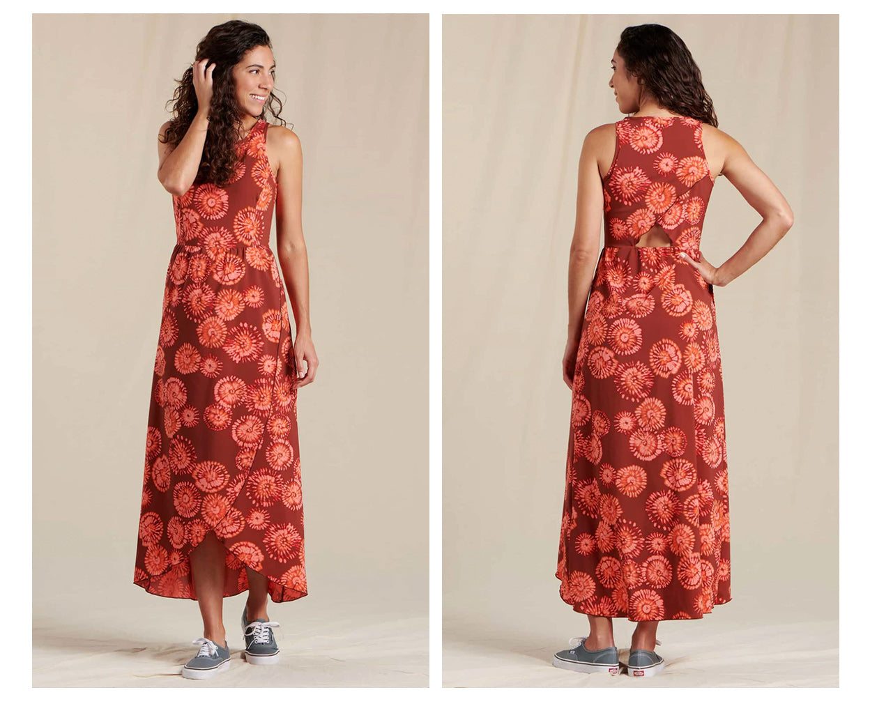 Sunkissed Maxi Dress in Grenadine Tie Dye Print