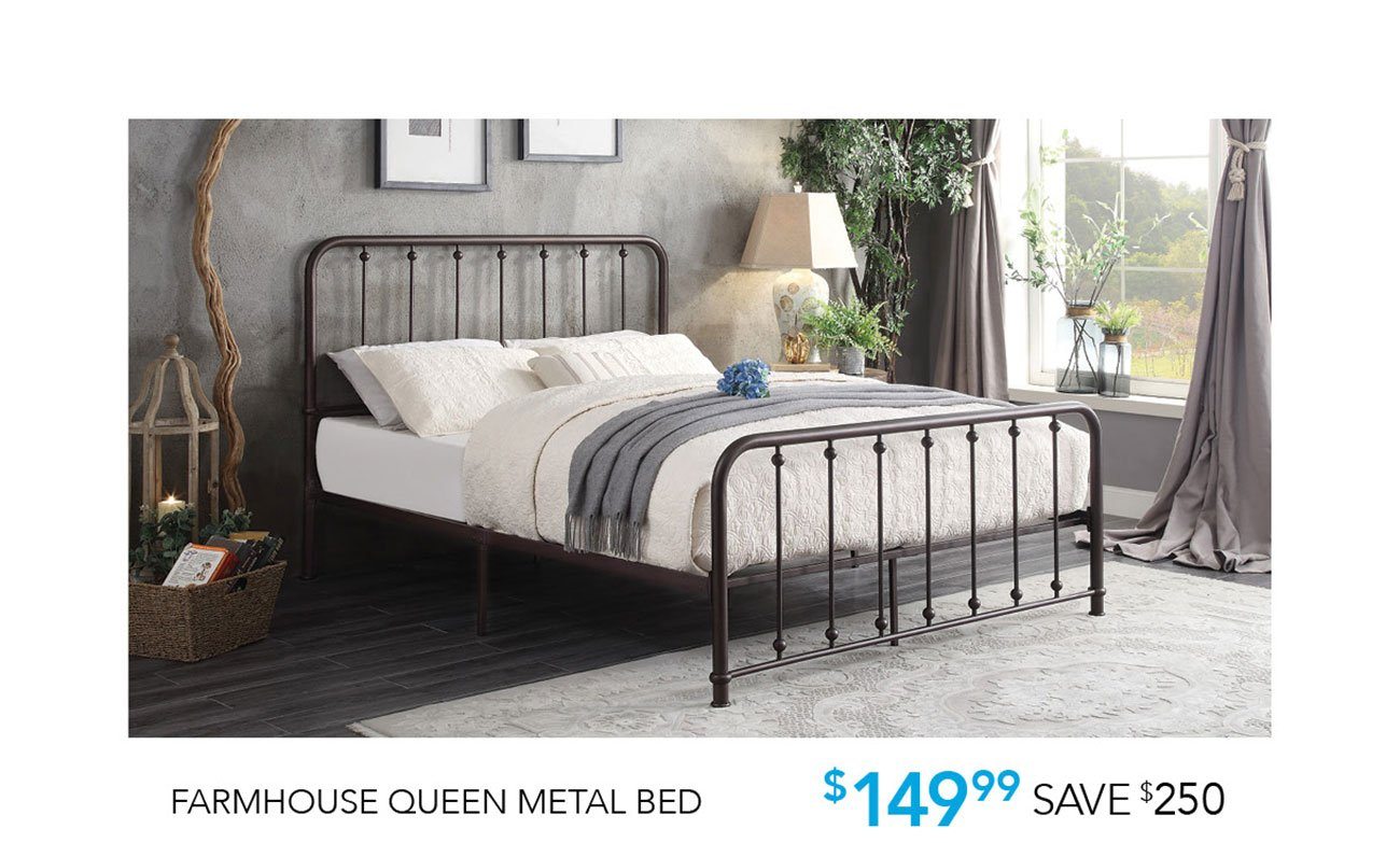 Farmhouse-metal-bed