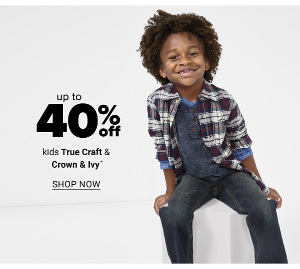 up to 40% off kids True craft and crown and ivy - Shop Now