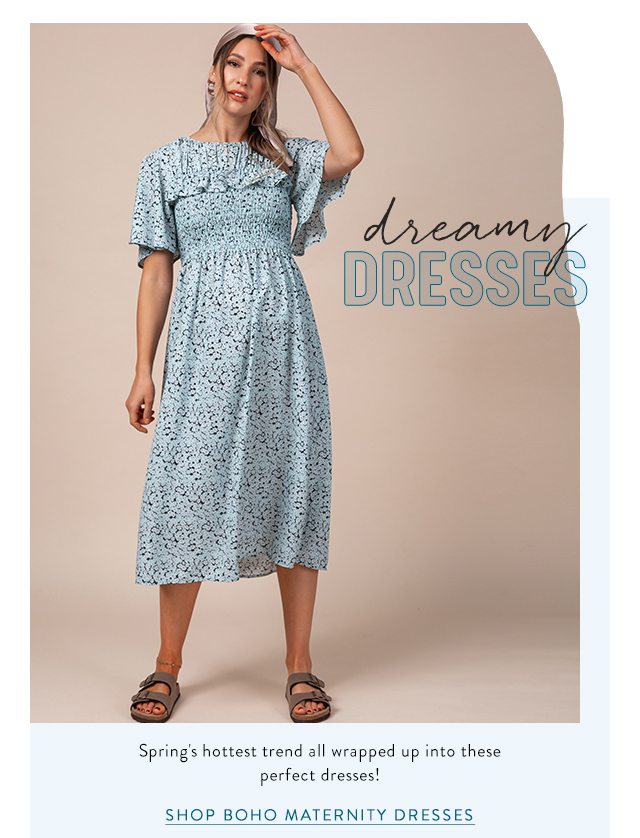 Dreamy Dresses: Shop Boho Maternity Dresses