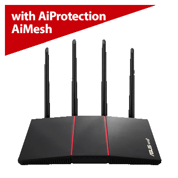 ASUS AX1800 Dual Band WiFi 6 (802.11ax) Router