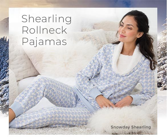 Shearling Rollneck Pajamas