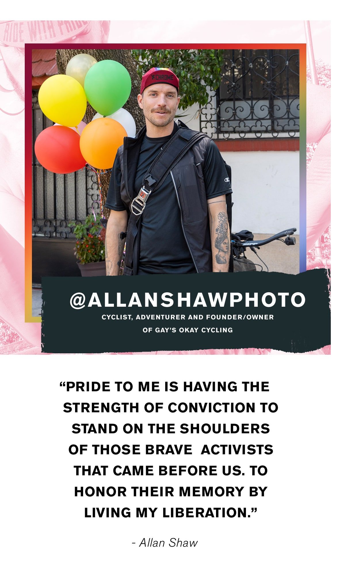 Allan Shaw | Designer, Photographer & Owner Of Gay's Okay Cycling