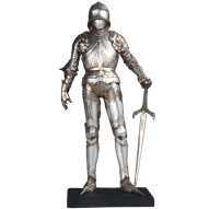 Valiant Medieval Knight Statue