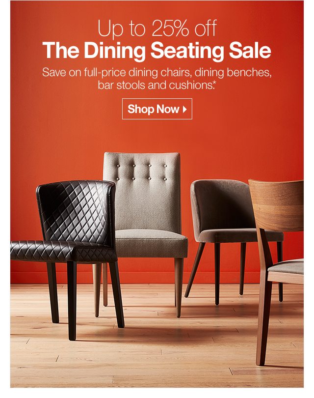 Up to 25% off The Dining Sale
