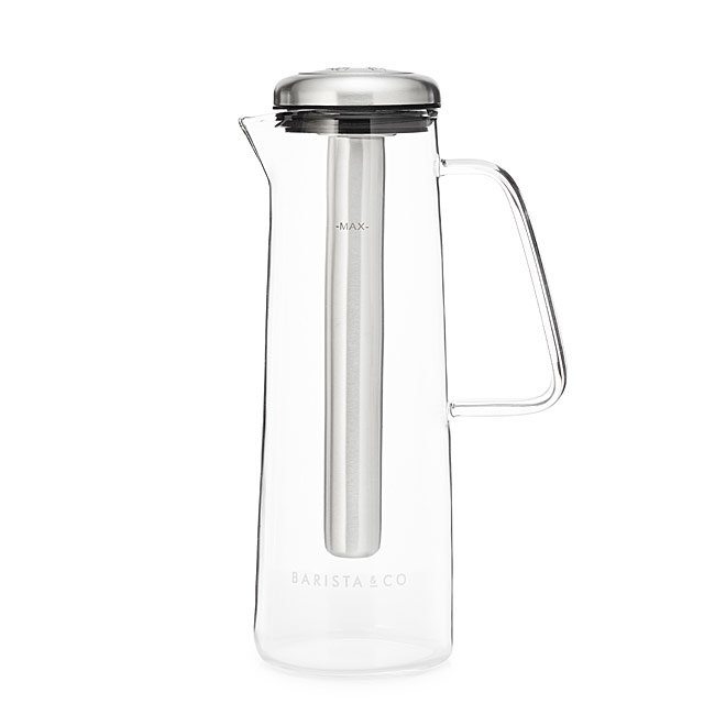 Glass Pitcher with Ice Bar