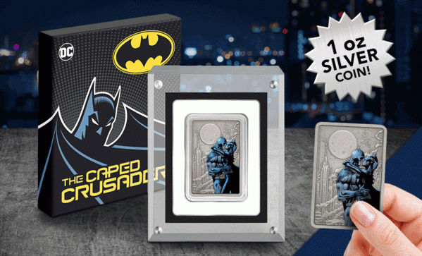 The Caped Crusader™ The Kiss 1oz Silver Coin (New Zealand Mint)