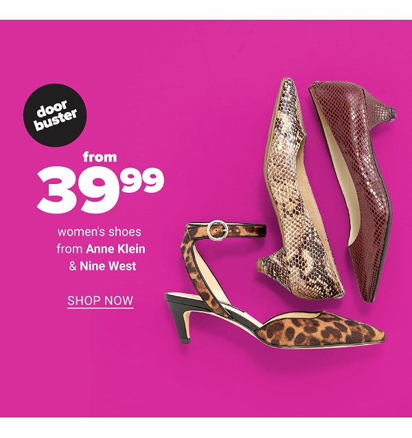 From 39.99 Select Anne Klein & Nine West - Shop Now