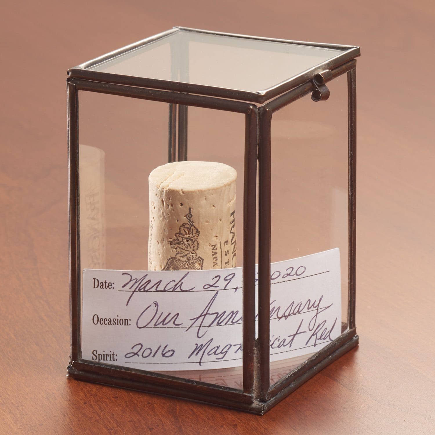 Cork Display Case Miniature Vitrine