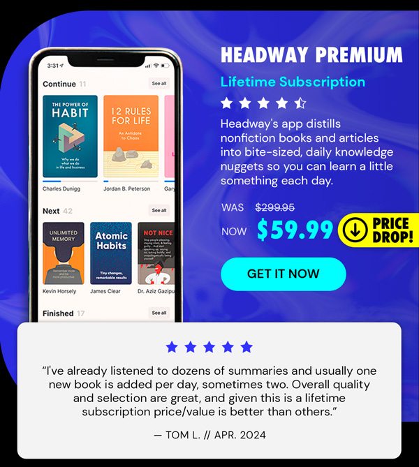 Headway Premium: Lifetime Subscription