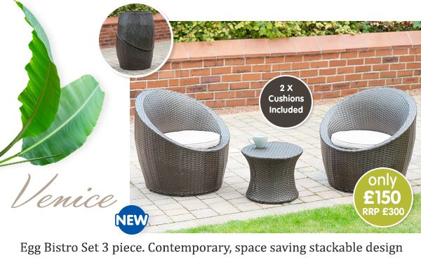 Venice Egg Bistro Set 3pc