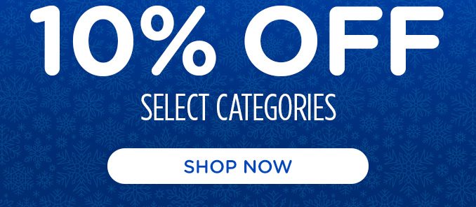 Extra 10% off select categories -