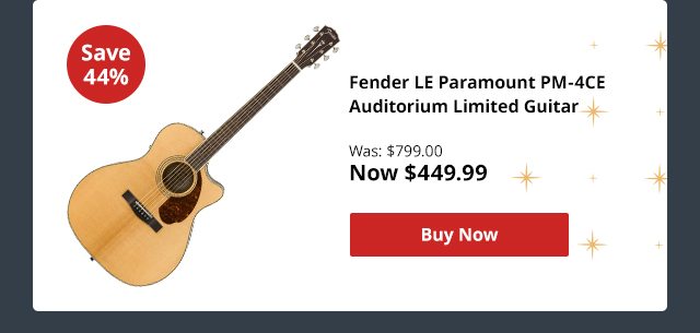 Fender LE Paramount PM-4CE Auditorium Limited Guitar