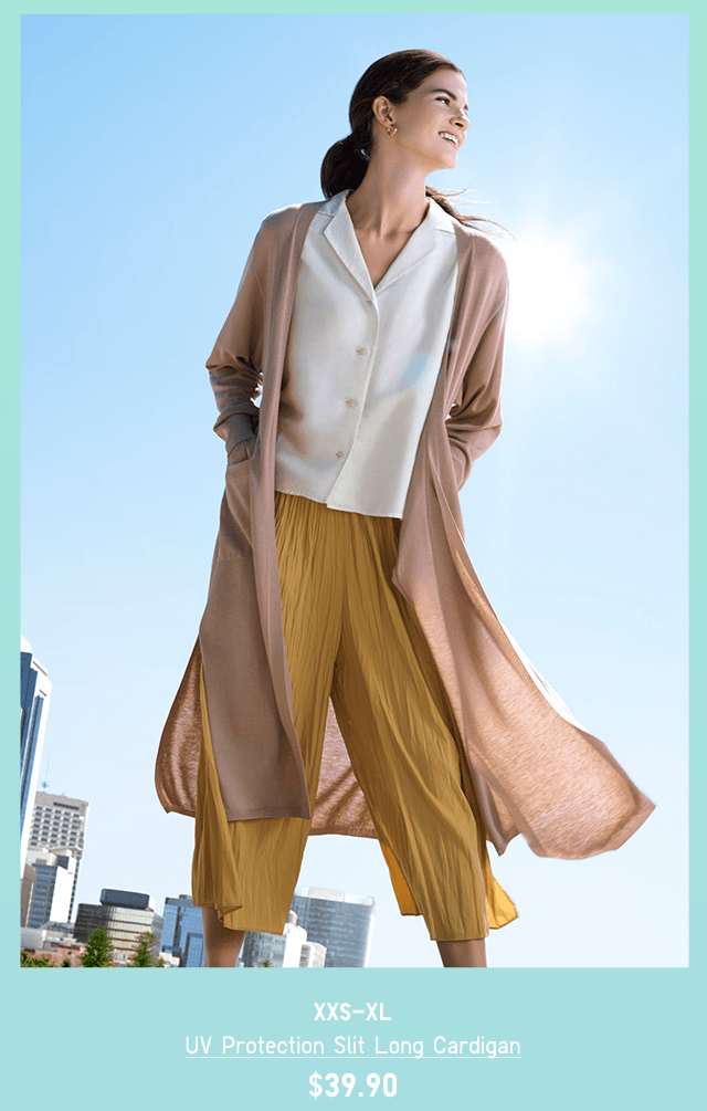 HERO PDP1 - WOMEN UV PROTECTION SLIT CARDIGAN