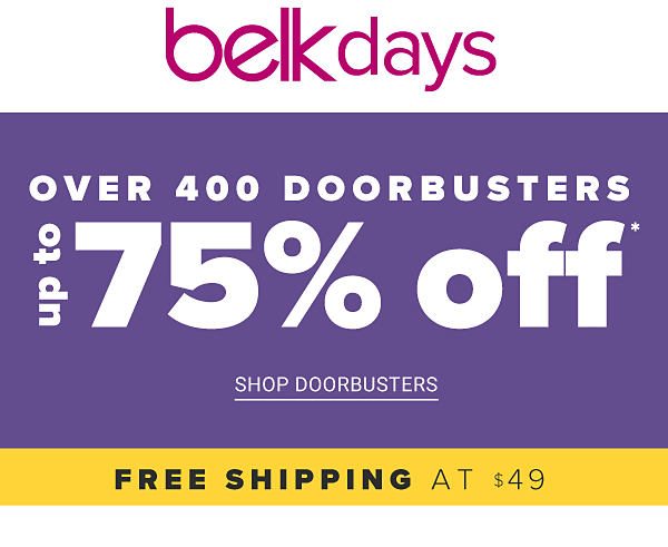 Back to School Stock Up Sale! Up to 75% off Doorbusters - Shop Doorbusters