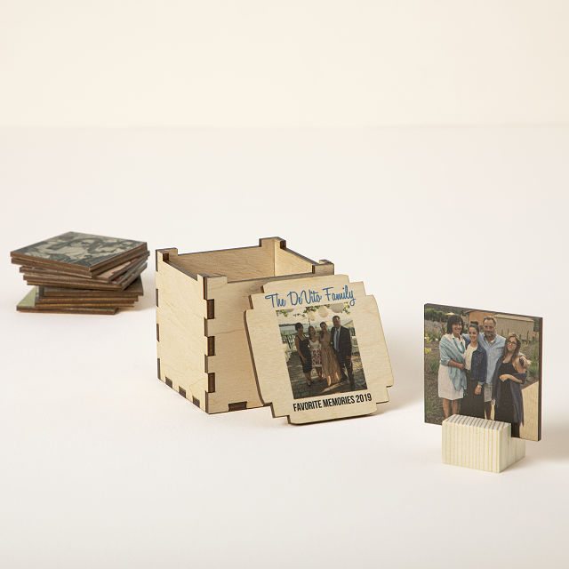 Personalized Mini Photo Tiles & Keepsake Box