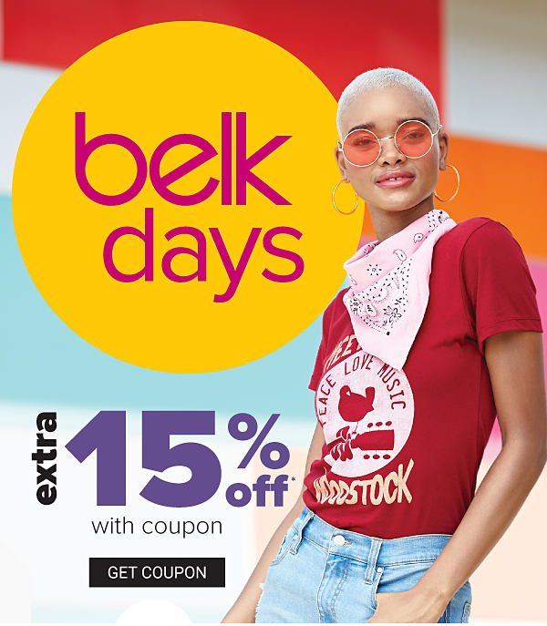 Belk Days - Extra 15% off Regular & Sale Purchases - Get Coupon