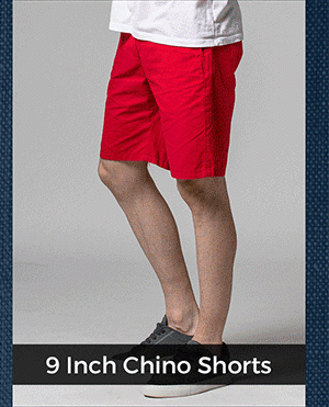 9 Inch Chino Shorts